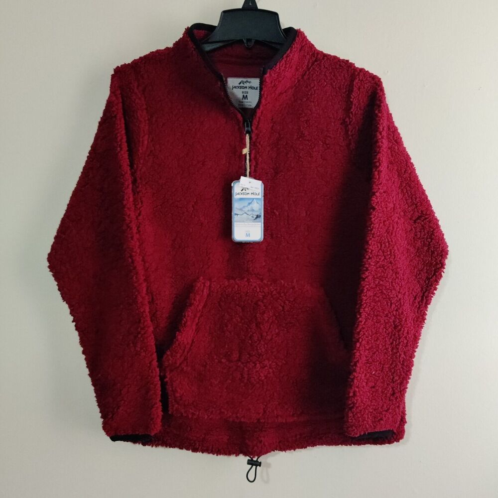 NWT Jackson Hole Women's M‎ Sweater 1/4 Zip Super Soft Pullover Fleece Jacket